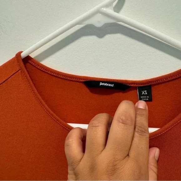 Betabrand Sweatshirt Travel Dress in Orange sz Xs - Picture 5 of 10